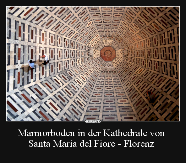 Marmorboden in der Kathedrale von Santa Maria del Fiore.. - Lustige Bilder | DEBESTE.de