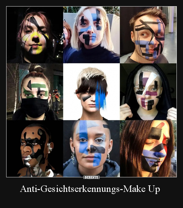 Anti-Gesichtserkennungs-Make Up.. - Lustige Bilder | DEBESTE.de