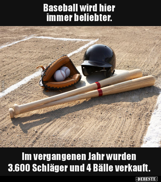 Baseball wird hier immer beliebter.. - Lustige Bilder | DEBESTE.de