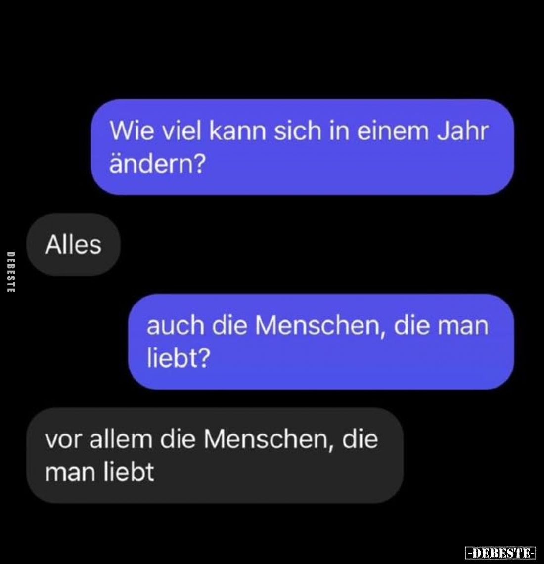 Wie viel kann sich in einem Jahr ändern?
-
Alles. -
Auch die Menschen, die man liebt? -
Vor allem die Menschen, die man ...