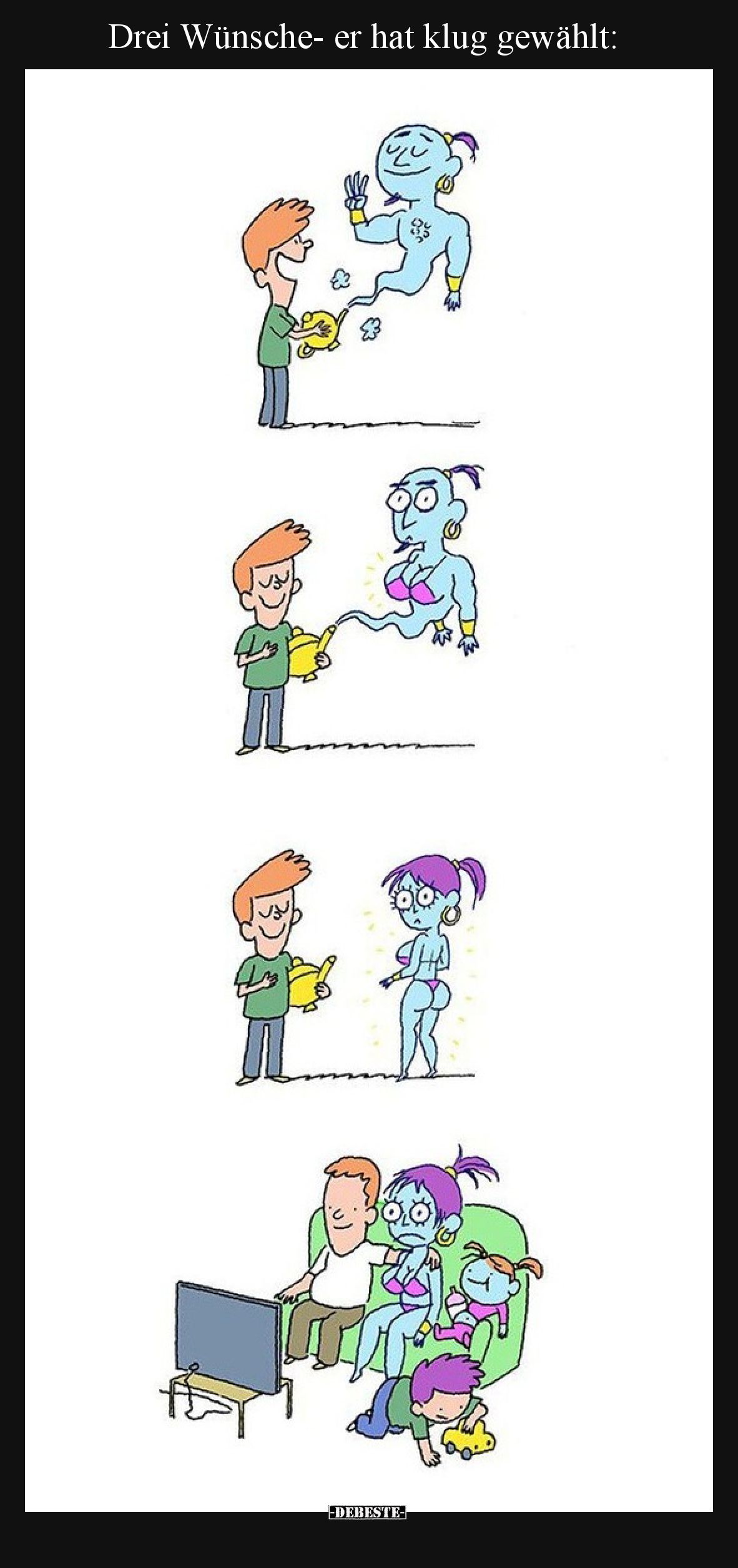 Drei Wünsche- er hat klug gewählt.. - Lustige Bilder | DEBESTE.de