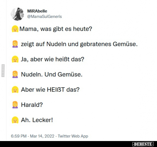 Mama, was gibt es heute?.. - Lustige Bilder | DEBESTE.de