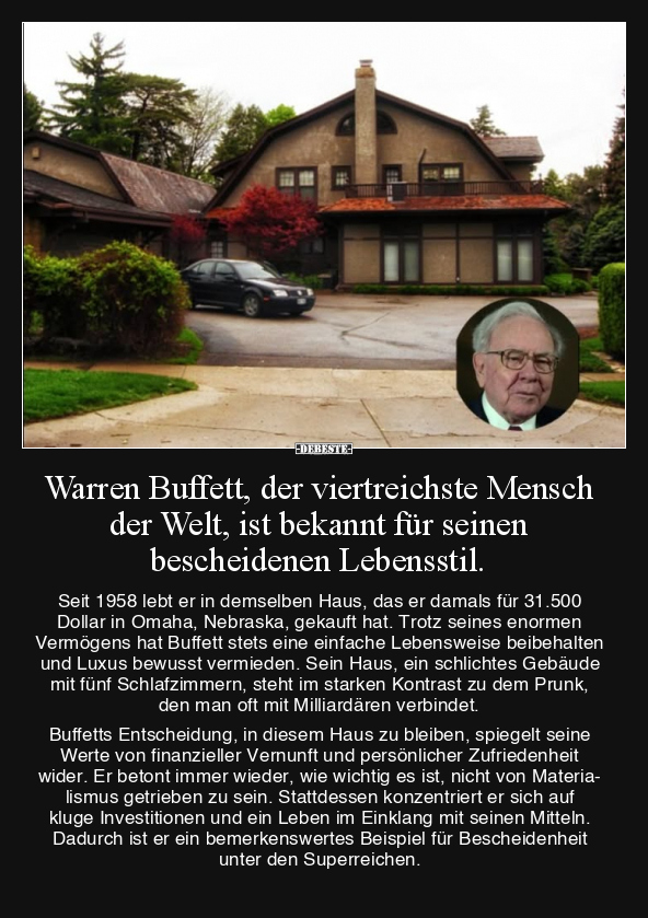 Der Welt, Haus, Damals