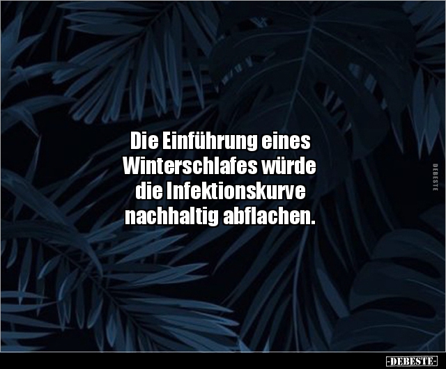Die Einführung eines Winterschlafes würde die.. - Lustige Bilder | DEBESTE.de