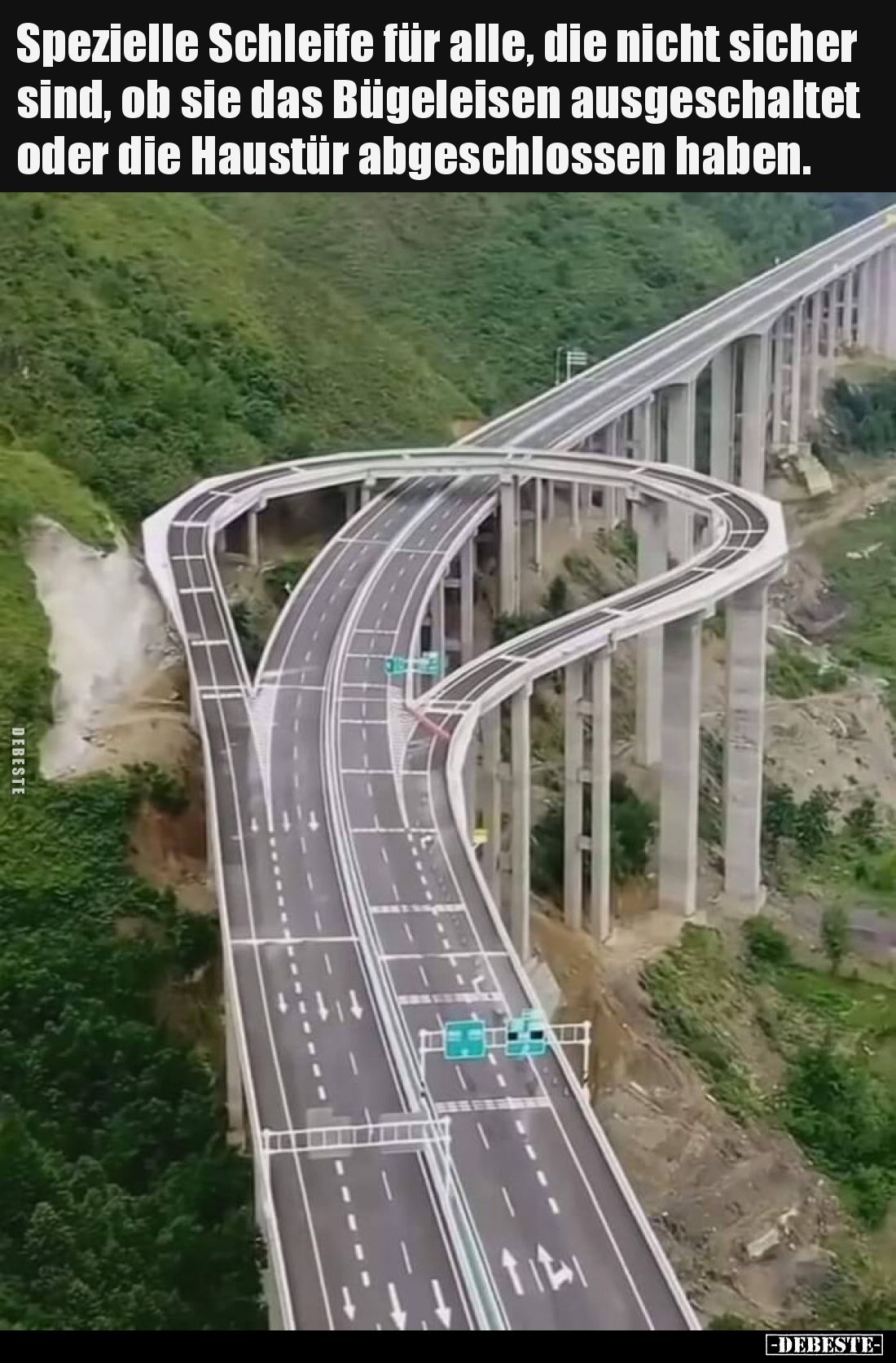 Spezielle Schleife für alle, die nicht sicher sind, ob sie das Bügeleisen ausgeschaltet oder die Haustür abgeschlossen haben.