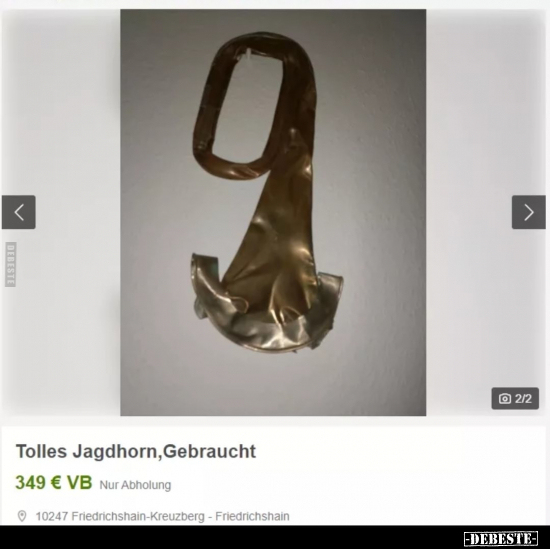 Tolles Jagdhorn, Gebraucht.. - Lustige Bilder | DEBESTE.de