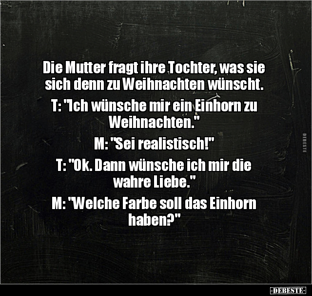 Die Mutter fragt ihre Tochter, was sie sich denn zu.. - Lustige Bilder | DEBESTE.de