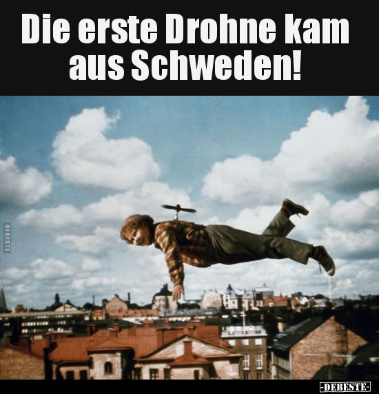 Die erste Drohne kam aus Schweden!.. - Lustige Bilder | DEBESTE.de