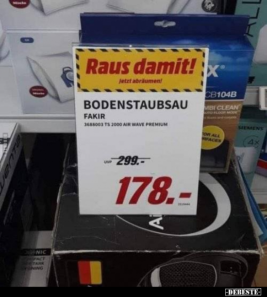 Bodenstaubsau Fakir.. - Lustige Bilder | DEBESTE.de