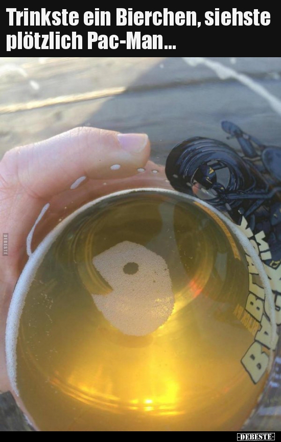 Trinkste ein Bierchen, siehste plötzlich Pac-Man...