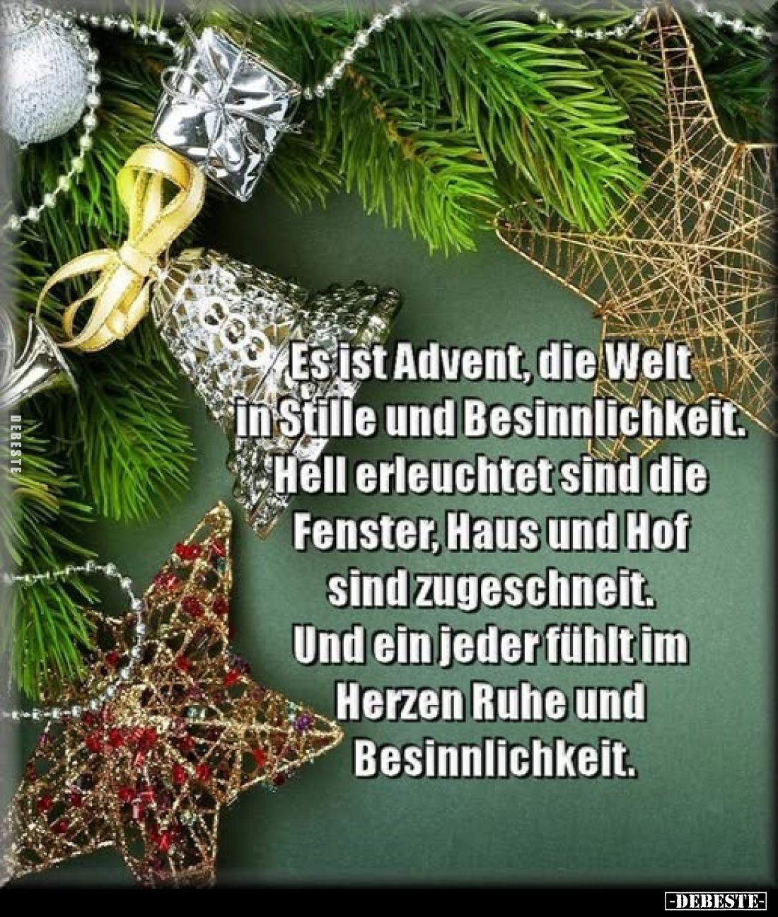 Es ist Advent, die Welt in Stille und Besinnlichkeit. Hell erleuchtet sind die Fenster, Haus und Hof sind zugeschneit. Und ei...