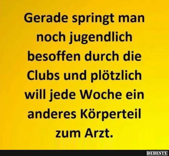 Gerade springt man noch jugendlich..
