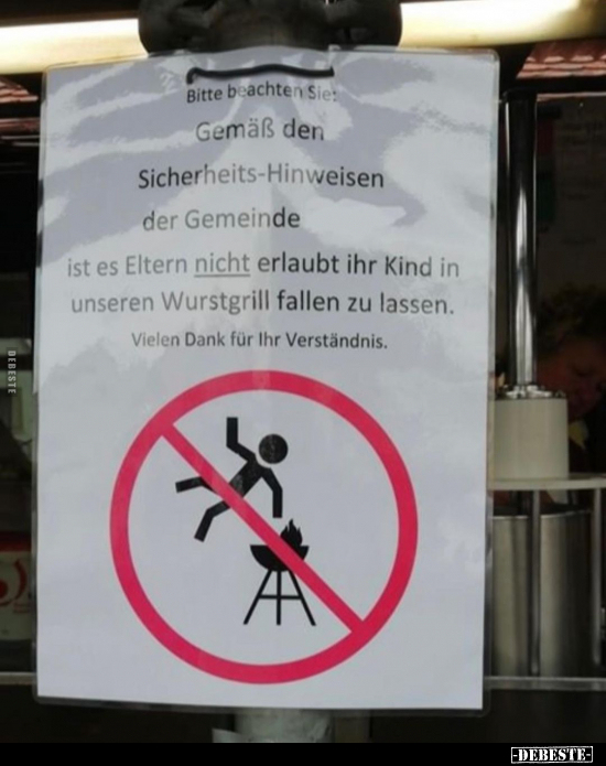 Bitte beachten Sie: Gemäß den Sicherheits-Hinweisen der.. - Lustige Bilder | DEBESTE.de