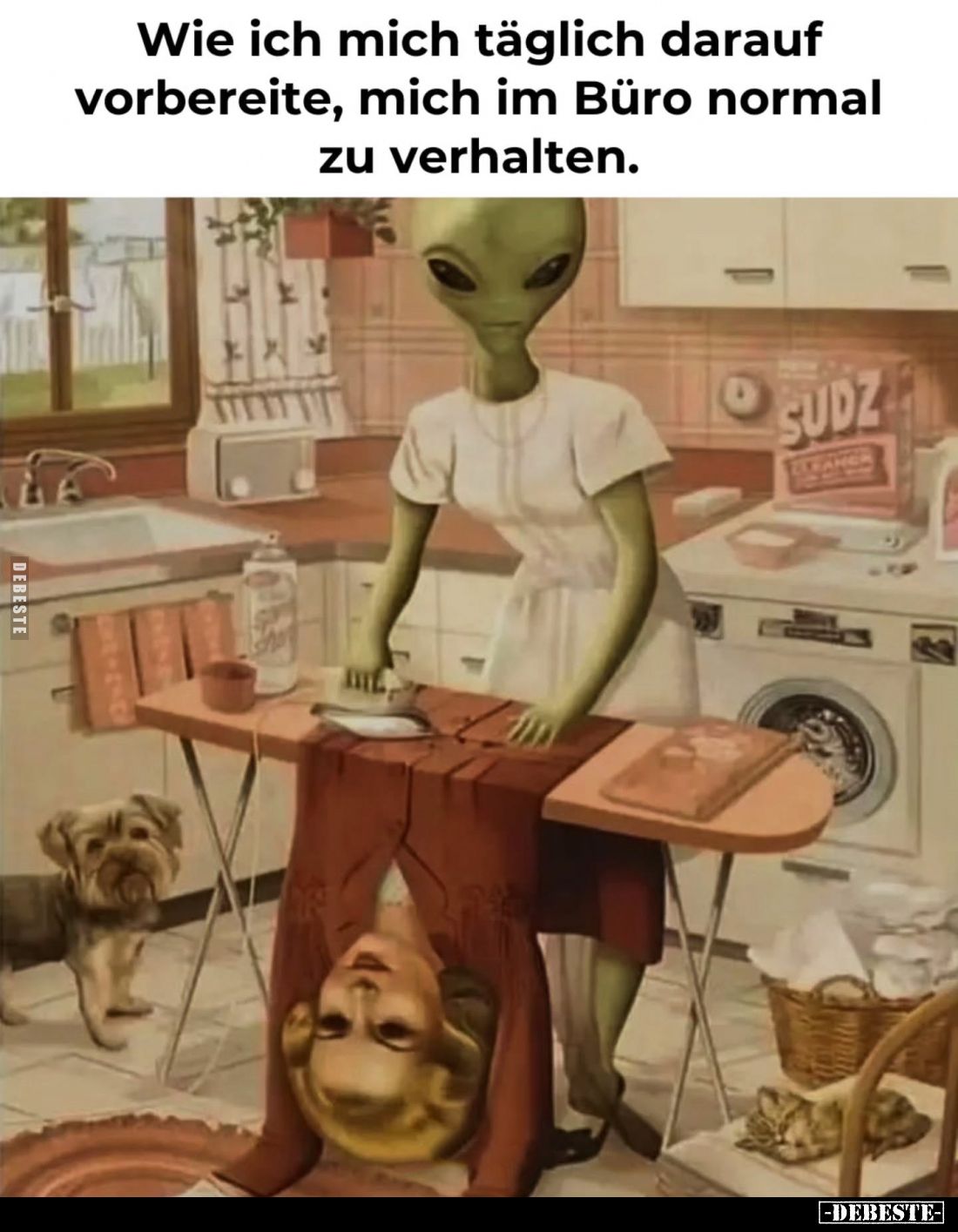 Wie ich mich täglich darauf vorbereite, mich im Büro normal zu verhalten.
