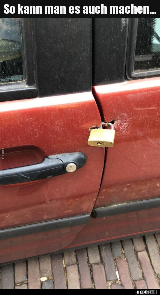 So kann man es auch machen...