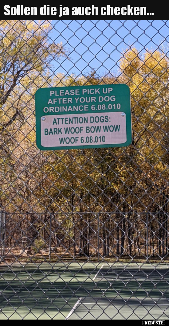 Sollen die ja auch checken...