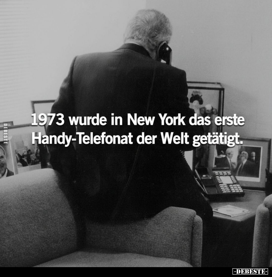 1973 wurde in New York das erste Handy-Telefonat der Welt getätigt.