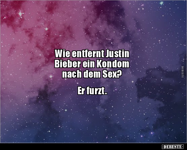 Wie entfernt Justin Bieber ein Kondom nach dem Sex?.. - Lustige Bilder | DEBESTE.de