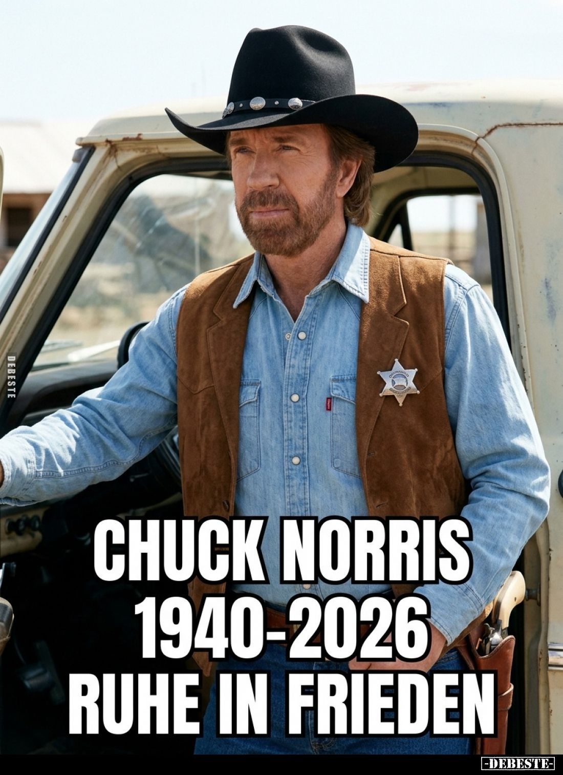 Chuck Norris
1940-2026
Ruhe in Frieden.