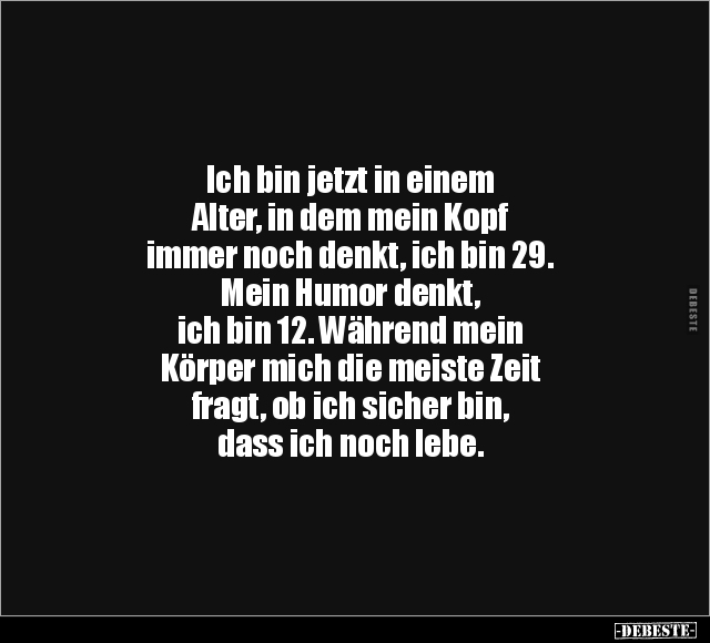 Alter, Humor, Zeit