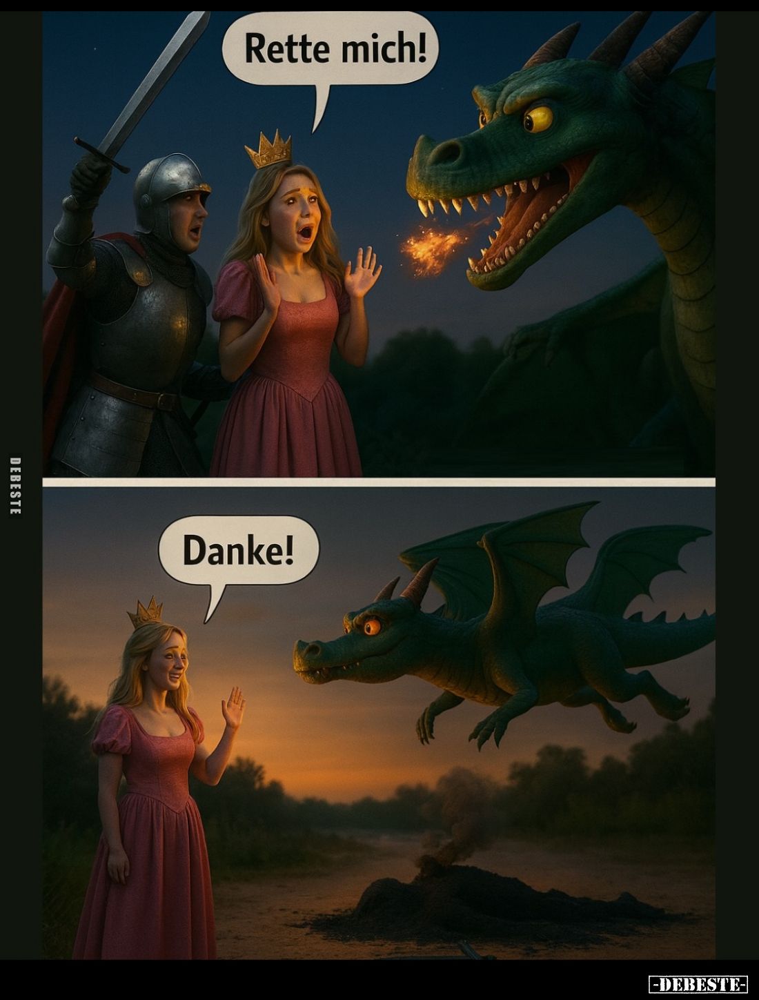 Rette mich!
Danke.