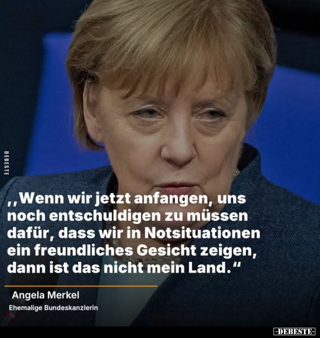 "Wenn wir jetzt anfangen, uns noch entschuldigen zu müssen dafür, dass wir in Notsituationen ein freundliches Gesicht ze...