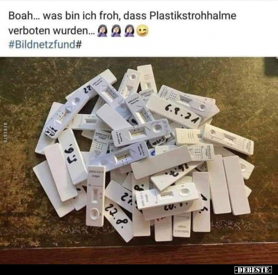 Boah... was bin ich froh, dass Plastikstrohhalme verboten.. - Lustige Bilder | DEBESTE.de