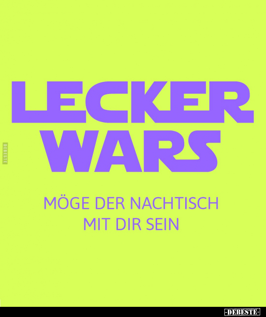 Lecker Wars - möge der Nachtisch mit dir sein... - Lustige Bilder | DEBESTE.de
