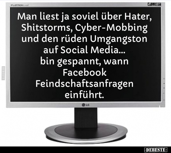 Man liest ja soviel über Hater.. - Lustige Bilder | DEBESTE.de