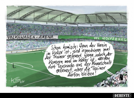 Schon komisch: Wenn der Verein im Keller ist.. - Lustige Bilder | DEBESTE.de