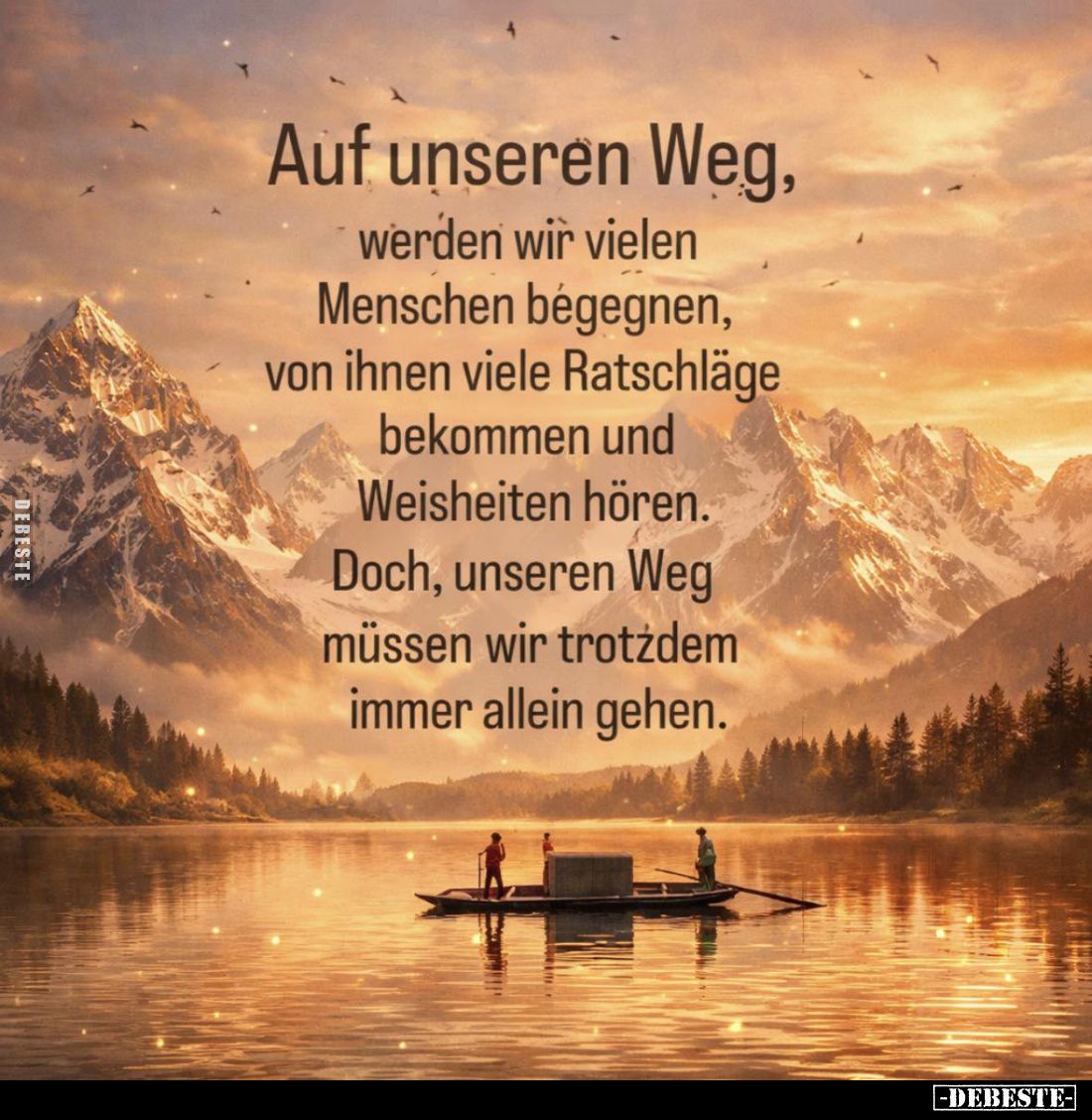 Auf unseren Weg, werden wir vielen Menschen begegnen, von ihnen viele Ratschläge bekommen und Weisheiten hören. Doch, unseren...