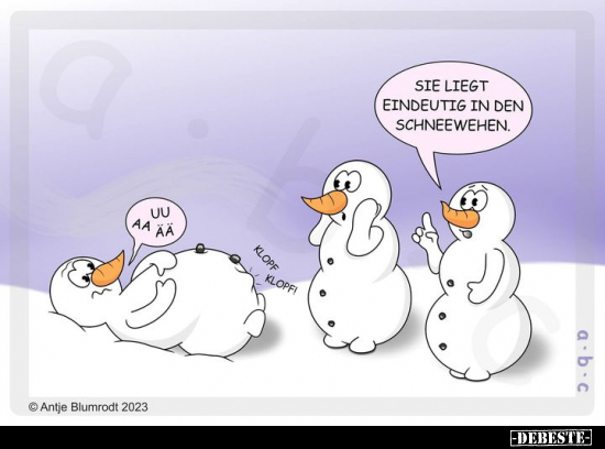 Sie liegt eindeutig in den Schneewehen... - Lustige Bilder | DEBESTE.de