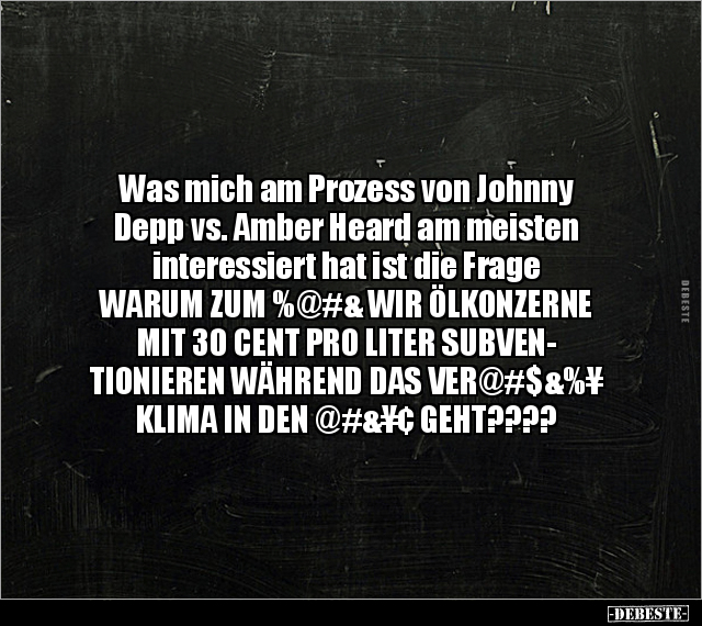 Was mich am Prozess von Johnny Depp vs. Amber Heard am.. - Lustige Bilder | DEBESTE.de