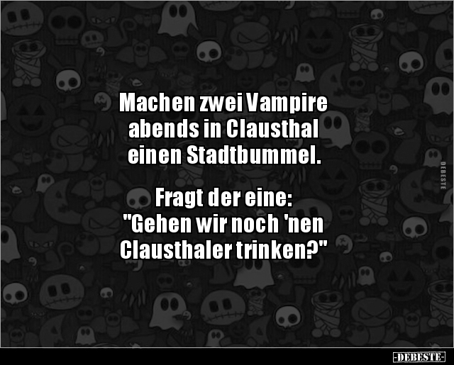 Machen zwei Vampire abends in Clausthal einen.. - Lustige Bilder | DEBESTE.de