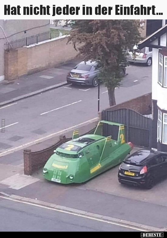 Hat nicht jeder in der Einfahrt...
