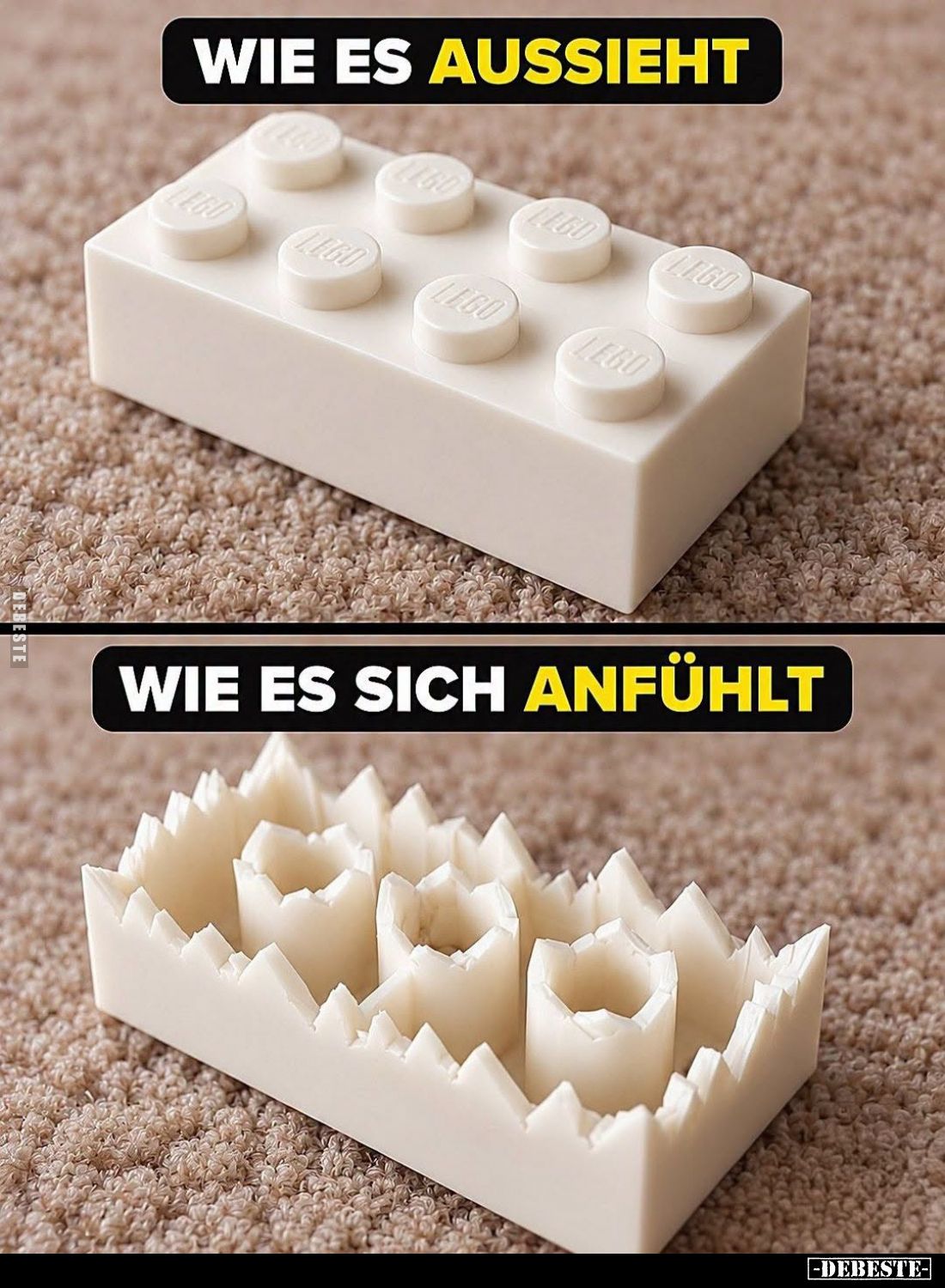 Wie es aussieht.
-
Wie es sich anfühlt.