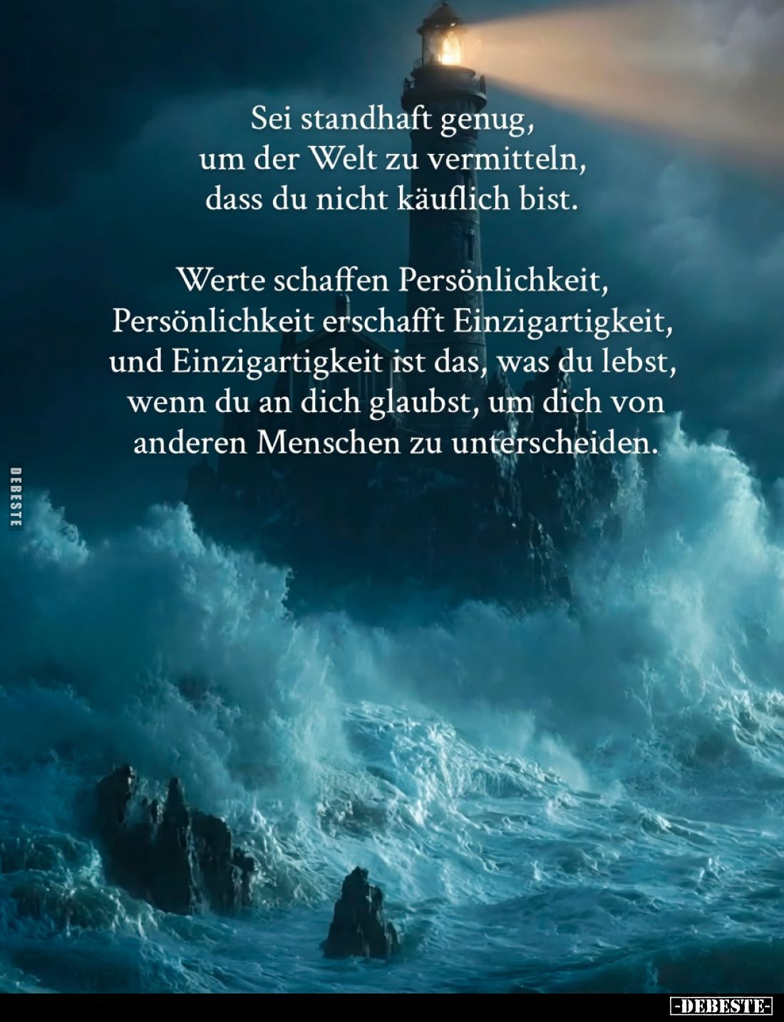 Sei standhalt genug, um der Welt zu vermitteln,  dass.. - Lustige Bilder | DEBESTE.de