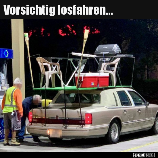 Vorsichtig losfahren...