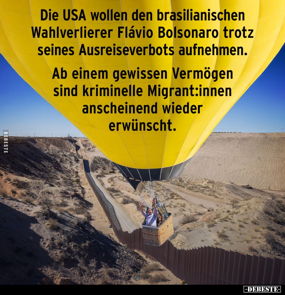 Die USA wollen den brasilianischen Wahlverlierer Flávio Bolsonaro trotz seines Ausreiseverbots aufnehmen.

Ab einem gewisse...