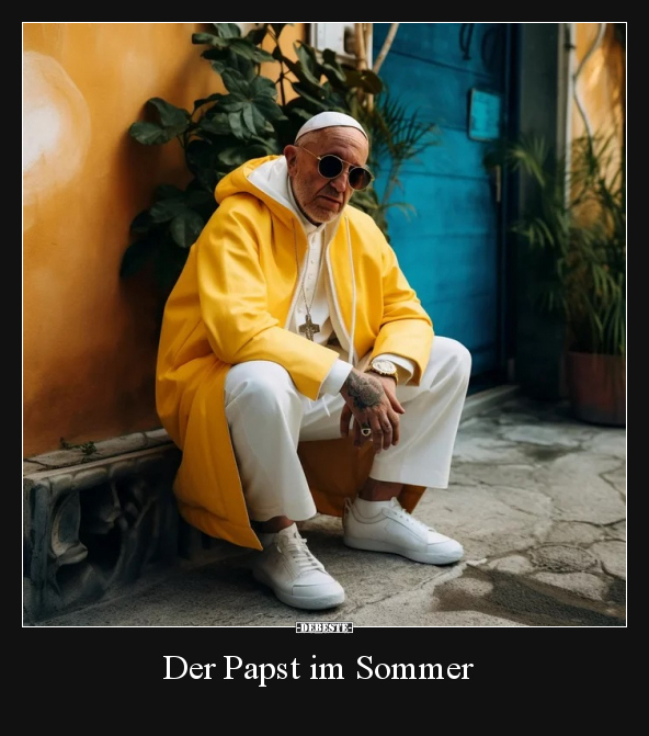 Der Papst im Sommer.. - Lustige Bilder | DEBESTE.de