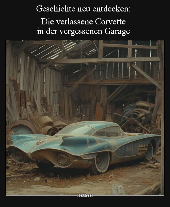 Geschichte neu entdecken: Die verlassene Corvette in der.. - Lustige Bilder | DEBESTE.de