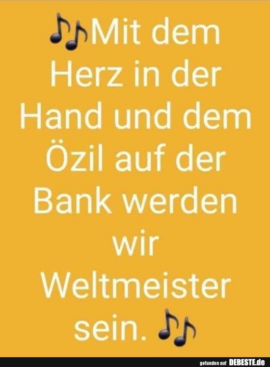 Mit dem herz in der hand und dem Özil auf der Bank.. Lustige Bilder