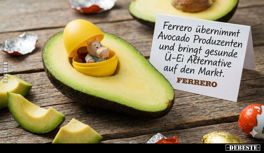 Ferrero übernimmt Avocado Produzenten und bringt gesunde Ü-Ei Alternative auf den Markt.