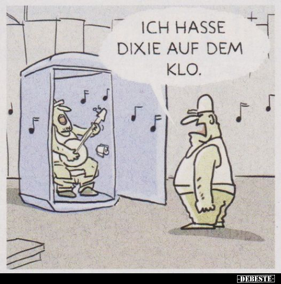 Ich hasse Dixie auf dem Klo... - Lustige Bilder | DEBESTE.de