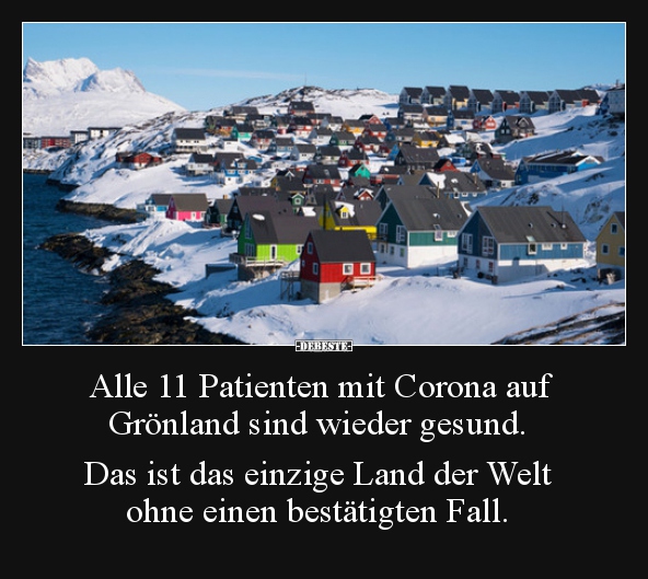Alle 11 Patienten mit Corona auf Grönland sind wieder.. - Lustige Bilder | DEBESTE.de