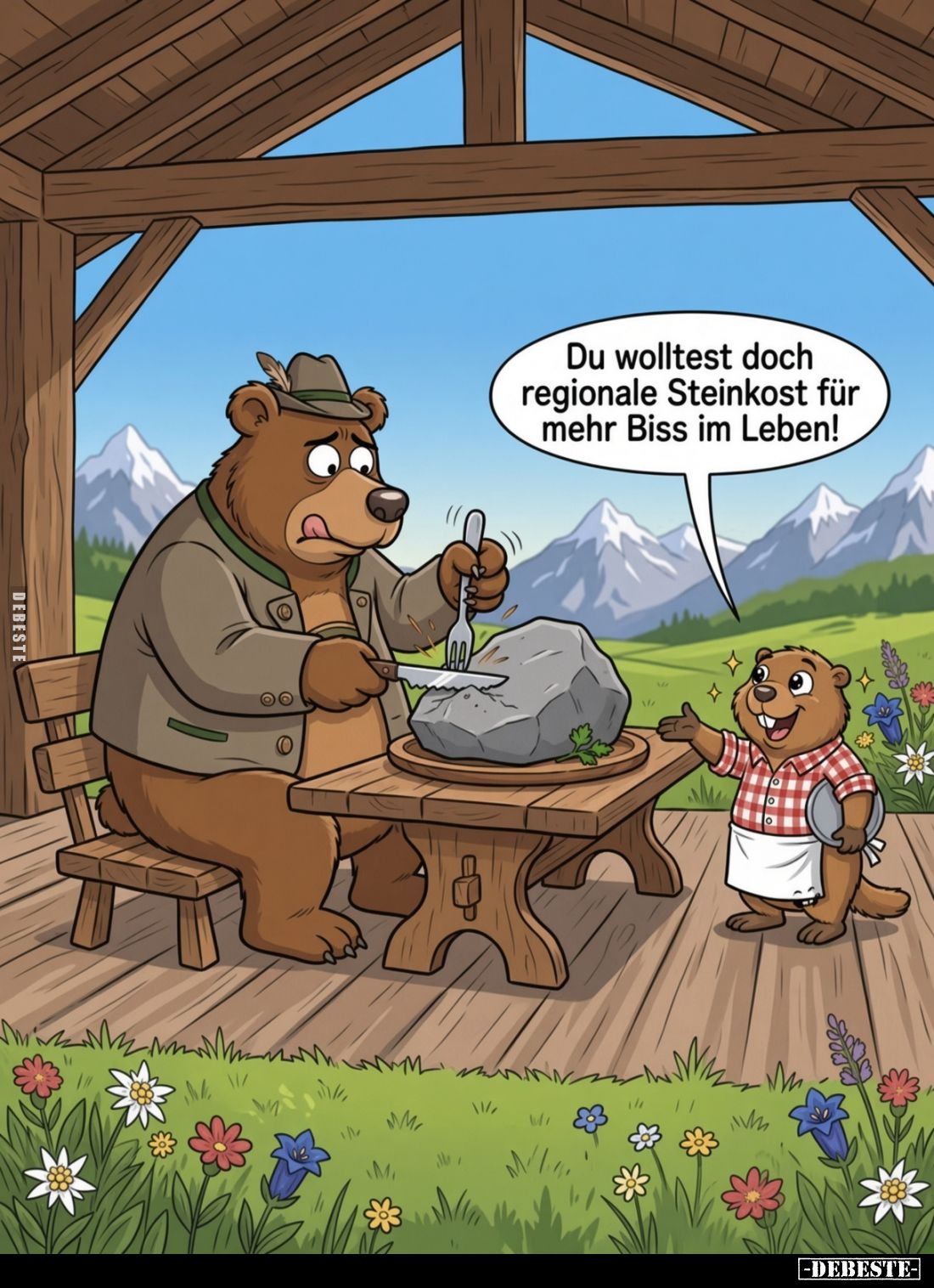 Du wolltest doch regionale Steinkost für mehr Biss im Leben!