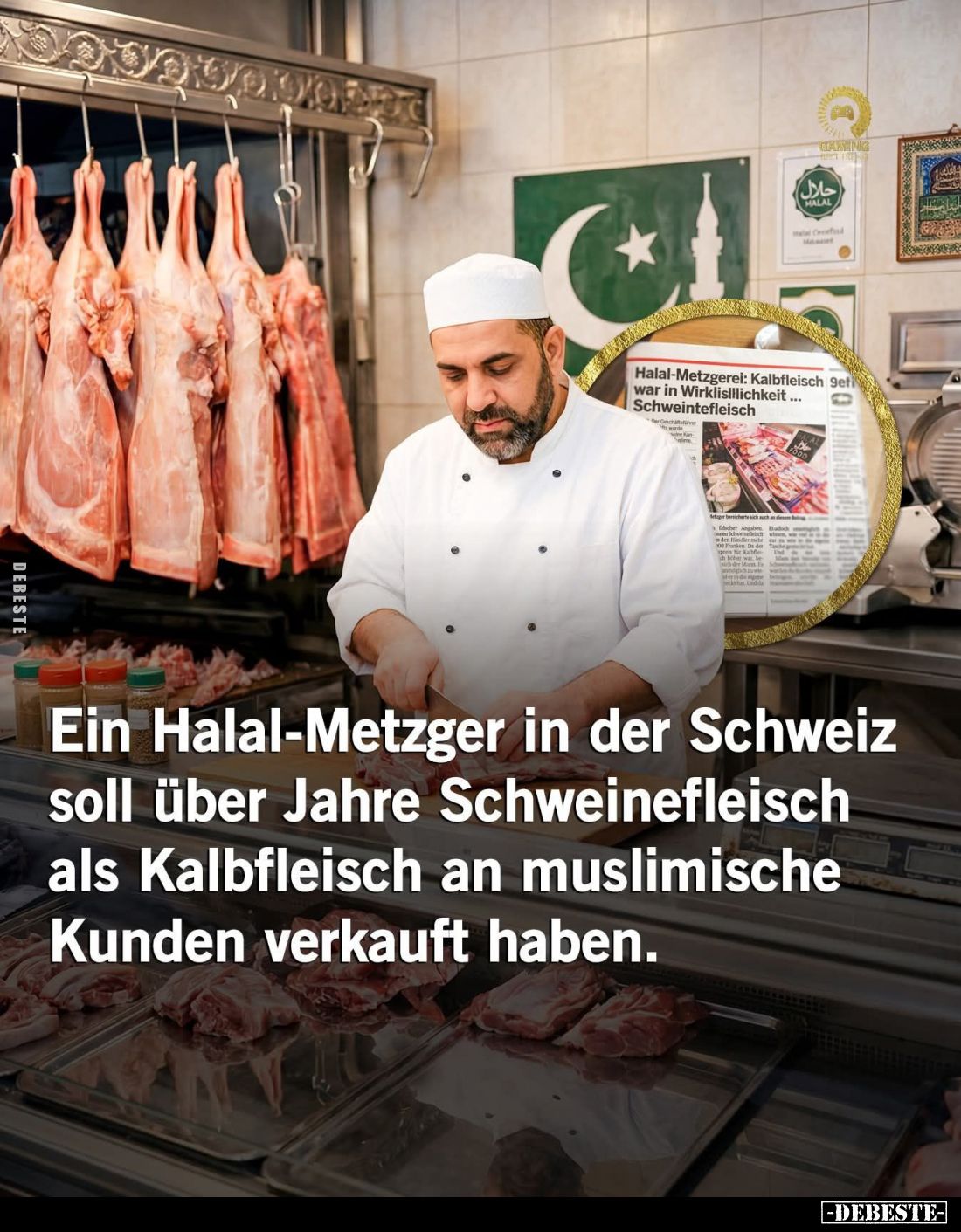 Ein Halal-Metzger in der Schweiz... - Lustige Bilder | DEBESTE.de
