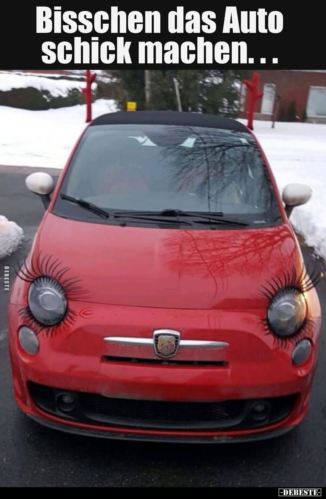 Bisschen das Auto schick machen.