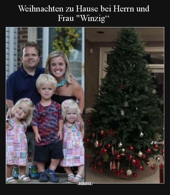 Weihnachten zu Hause bei Herrn und Frau "Winzig".. - Lustige Bilder | DEBESTE.de