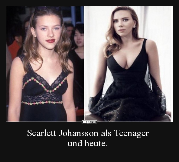 Scarlett Johansson als Teenager und heute... - Lustige Bilder | DEBESTE.de